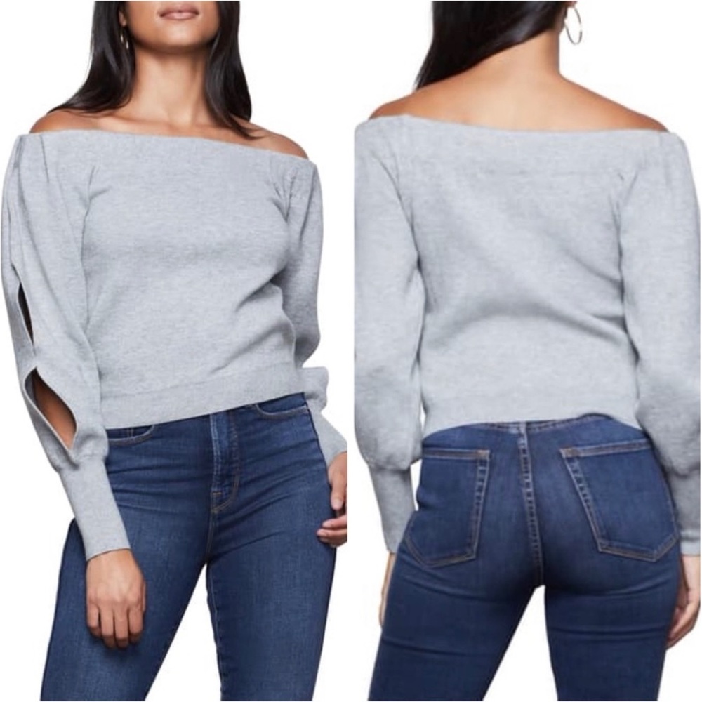 Good American off the shoulder Sweater